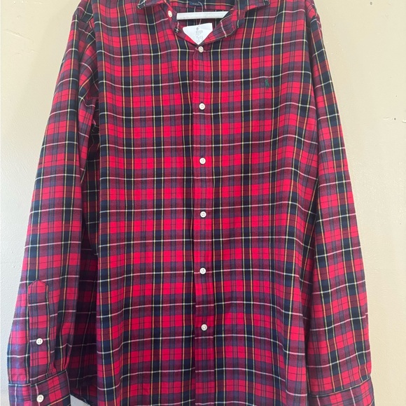 Polo Ralph Lauren Men's XXL Classic Fit Flannel Shirt Red Plaid L/S $125 NWT - Picture 1 of 4